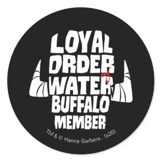 The Flintstones | Loyal Order Water Buffalo Member Classic Round Sticker