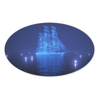 The Flying Dutchman Oval Stickers