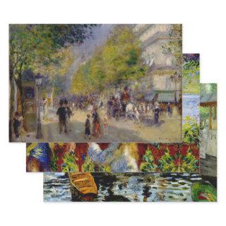 THE FRENCH LIFE BY RENOIR HEAVY WEIGHT DECOUPAGE  SHEETS