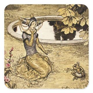 “The Frog King” by Erich Schutz Square Sticker