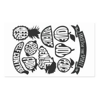 The Fruit of the Spirit - Christian Rectangular Sticker