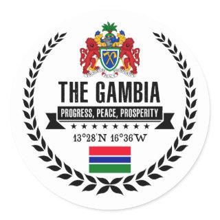 The Gambia Classic Round Sticker