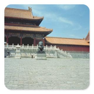 The Gate of Supreme Harmony  Ming Dynasty, 1420 Square Sticker