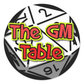 The GM Table Stickers (Sheet of 20)