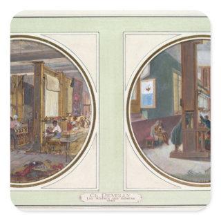 The Gobelins Workshop, 1840 Square Sticker
