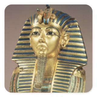 The gold funerary mask, from tomb of square sticker