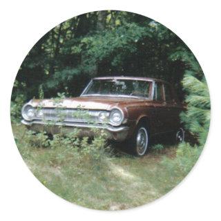 The Goldeneagle - 1964 dodge 330 Classic Round Sticker