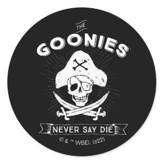 The Goonies "Never Say Die" Pirate Badge Classic Round Sticker