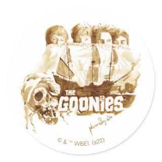 The Goonies Pirate Ship Watercolor Graphic Classic Round Sticker