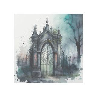 The Gothic Cemetery Gate Series Design 11 Gallery Wrap