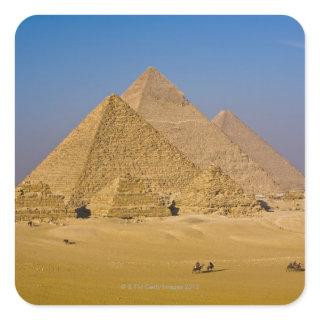 The Great Pyramids of Giza, Egypt Square Sticker