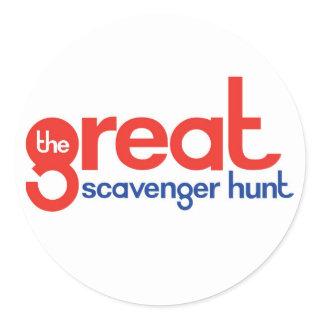The Great Scavenger Hunt Classic Round Sticker