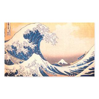 The Great Wave  - Japanese  art   Rectangular Sticker