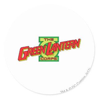 The Gren Lantern Corps Logo Classic Round Sticker