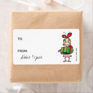 The Grinch - Cindy-Lou Who | Christmas - To From  Label