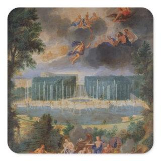 The Groves of Versailles. View of pool of Neptune Square Sticker