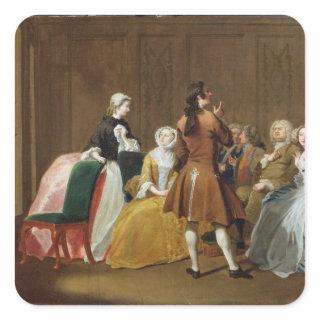 The Harlowe Family, from Samuel Richardson's 'Clar Square Sticker