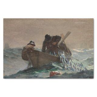 The Herring Net by Winslow Homer Tissue Paper