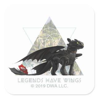 The Hidden World | Toothless: Legends Have Wings Square Sticker