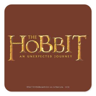 The Hobbit Logo Gold Square Sticker