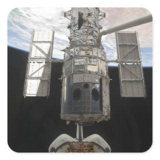 The Hubble Space Telescope is released Square Sticker