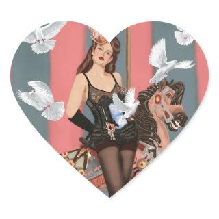 The Illusionist Heart Sticker