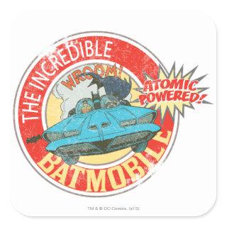 The Incredible Batmobile Icon Square Sticker