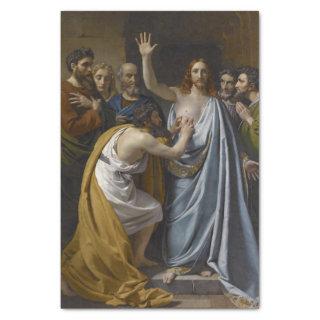 The Incredulity of St. Thomas by Navez Tissue Paper