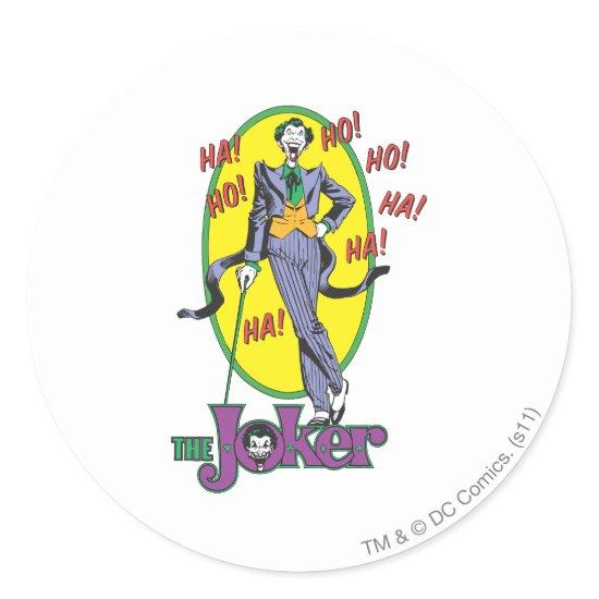 The Joker Cackles 2 Classic Round Sticker