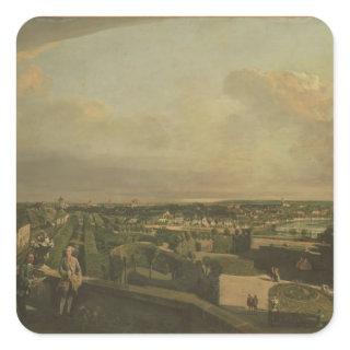 The Kaunitz Palace and Garden, Vienna, 1759/60 Square Sticker
