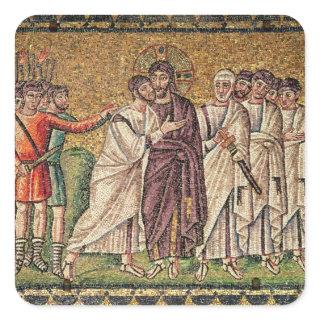 The Kiss of Judas, Scenes from the Life of Christ Square Sticker