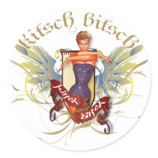 The Kitsch Bitsch : Bathing Beauty Tattoo Pin-Up Classic Round Sticker