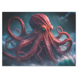 The Kraken Octopus Sea Monster Decoupage Tissue Paper