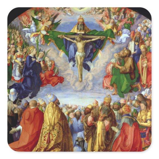 The Landauer Altarpiece, All Saints Day, 1511 Square Sticker