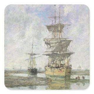 The Large Ship, 1879 (oil on canvas) Square Sticker