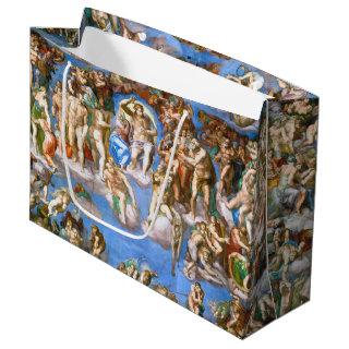 The Last Judgement, Michelangelo Large Gift Bag