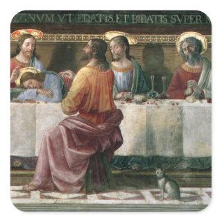 The Last Supper 2 Square Sticker
