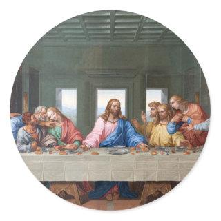 The Last Supper by Leonardo da Vinci Classic Round Sticker