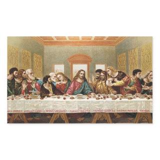 The Last Supper Vintage Art Rectangular Sticker