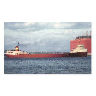 The Legendary S.S. Edmund Fitzgerald Rectangular Sticker