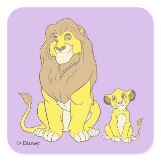 The Lion King | Mighty Kings Square Sticker