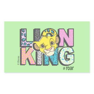 The Lion King | Simba #Roar Rectangular Sticker