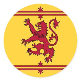 The Lion Rampant of Scotland Classic Round Sticker