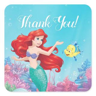 The Little Mermaid | Summer Pool Party Birthday Square Sticker