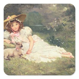 The Little Shepherdess Square Sticker