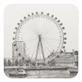 The London Eye 30/10/2006 Square Sticker