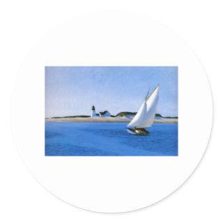 The Long Leg - Edward Hopper Classic Round Sticker