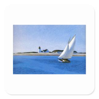 The Long Leg - Edward Hopper Square Sticker