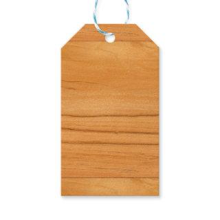 The Look of Caramel Birch Wood Grain Texture Gift Tags