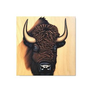 The Majestic Bison - A Symbol Of Power And Freedom Canvas Print